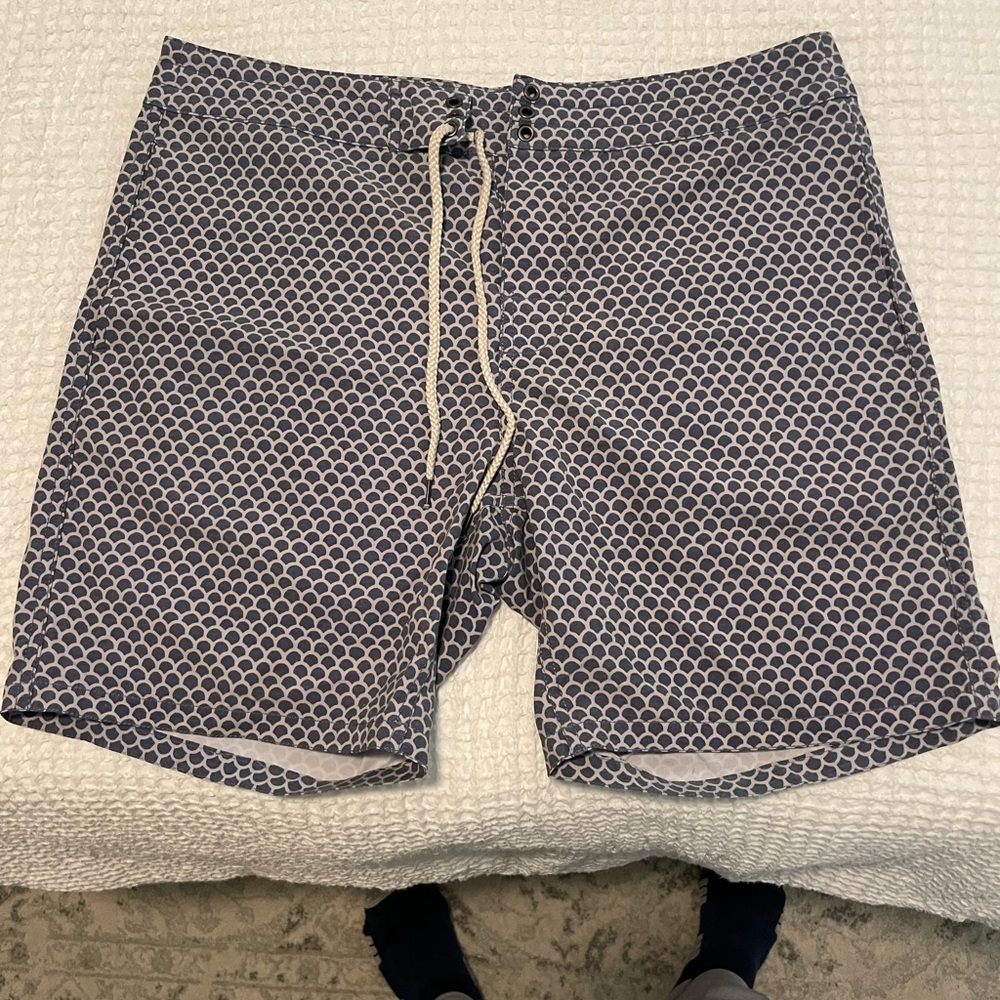 Faherty Blue Board Shorts